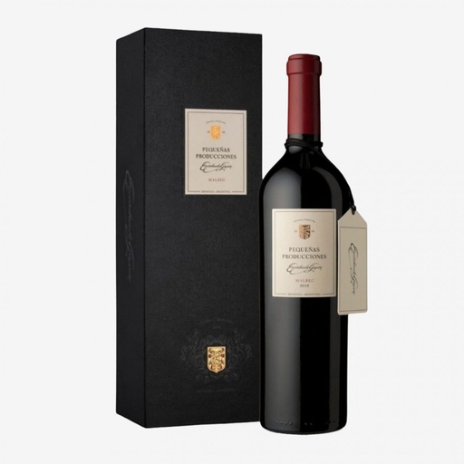 VINO PEQUEÑAS PRODUCCIONES MALBEC CON ESTUCHE 750CC