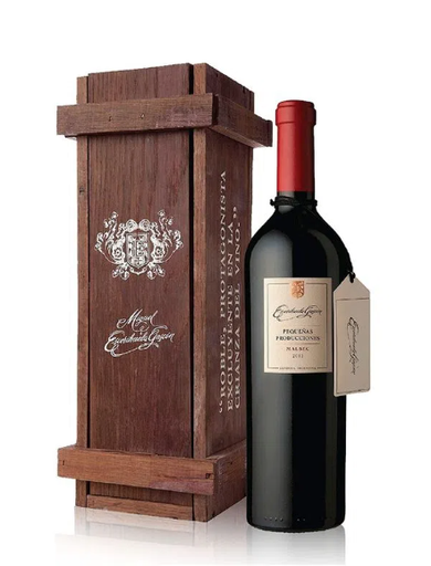 VINO PEQUEÑAS PRODUCCIONES MALBEC ESTUCHE MADERA 750CC