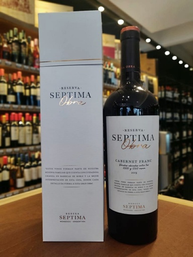 VINO SEPTIMA OBRA CABERNET FRANC + ESTUCHE 750CC