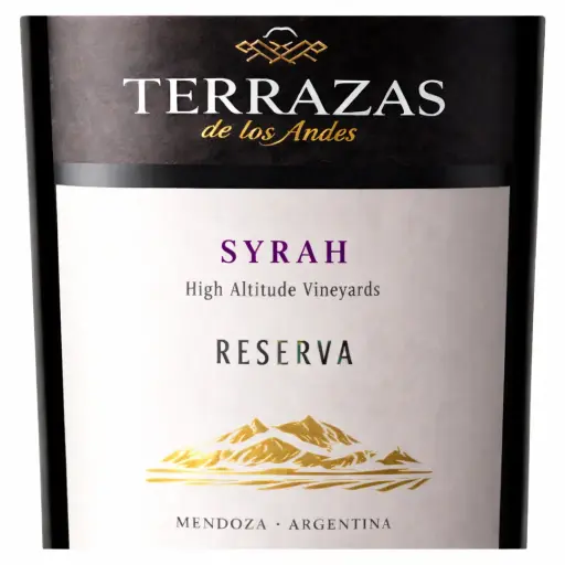 VINO TERRAZAS DE LOS ANDES RESERVA SYRAH 750CC