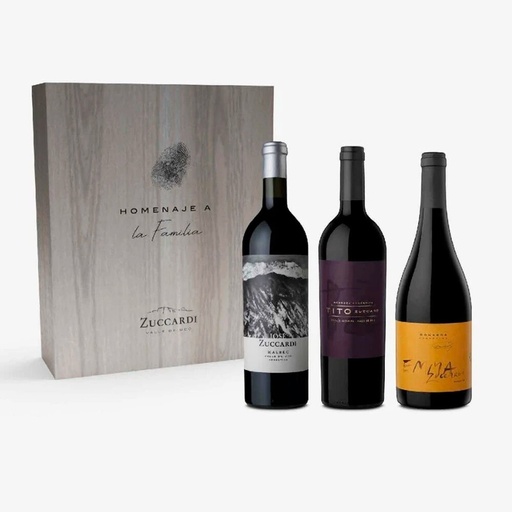 VINO ZUCCARDI HOMENAJE DE FAMILIA ESTUCHE X3
