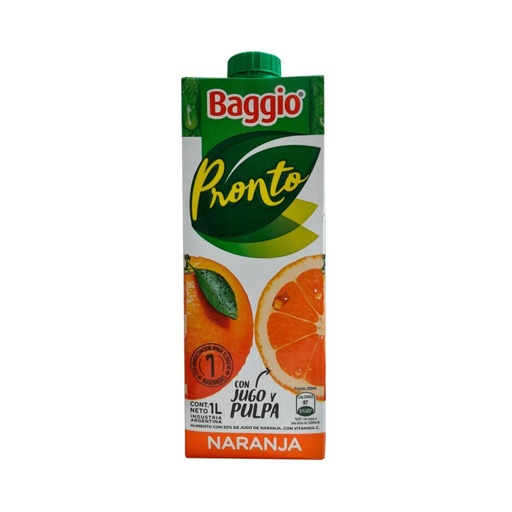 JUGO BAGGIO NARANJA PRONTO 1L