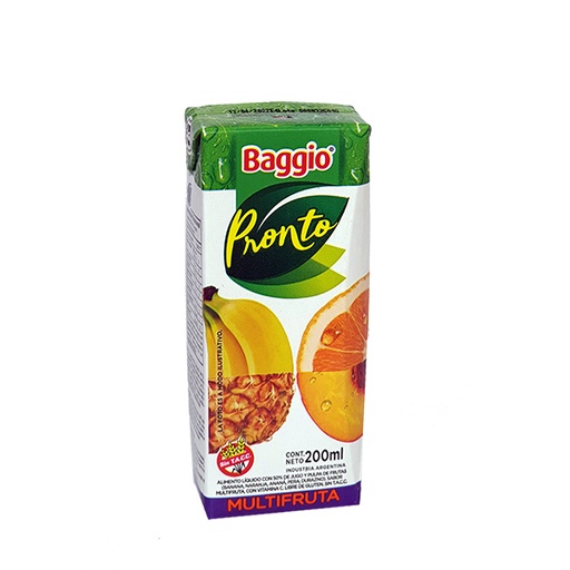 [000002512800013] JUGO BAGGIO MULTIFRUTA PRONTO 200CC