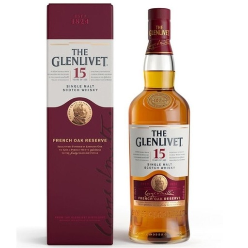 WHISKY THE GLENLIVET 15 AÑOS 700CC