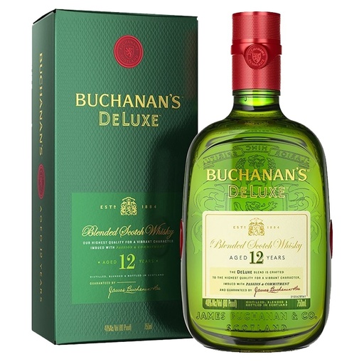 WHISKY BUCHANANS DELUXE 12 AÑOS 750CC