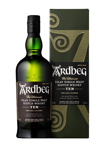 WHISKY ARDBEG THE ULTIMATE 10 YEARS OLD SINGLE MALT 700CC