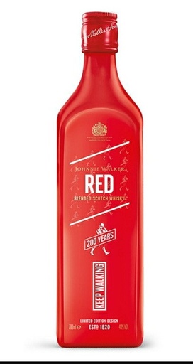 WHISKY JOHNNIE WALKER RED LABEL 200 AÑOS 700CC