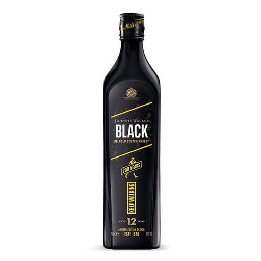 WHISKY JOHNNIE WALKER BLACK LABEL 200 AÑOS 700CC