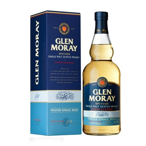 WHISKY GLEN MORAY CLASSIC PEATED SINGLE MALT 700CC