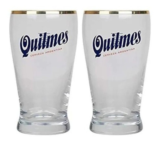 VASO QUILMES BORDE DORADO 500CC