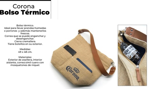 BOLSO CORONA GRANDE CON CIERRE