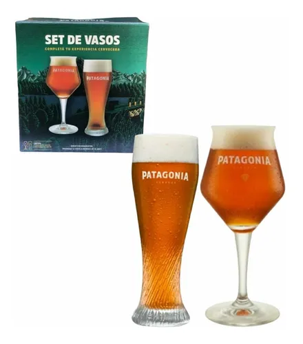 GIFTPACK PATAGONIA VASO CURVO 500CC + COPA SOMMELIER 473CC