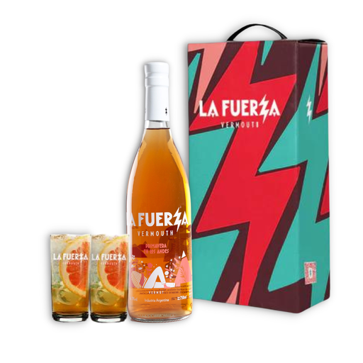 APERITIVO VERMOUTH LA FUERZA PRIMAVERA + 2 VASOS