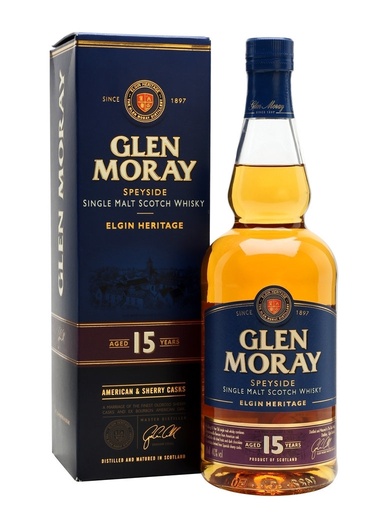 WHISKY GLEN MORAY ELGIN HERITAGE 15 AÑOS 700CC