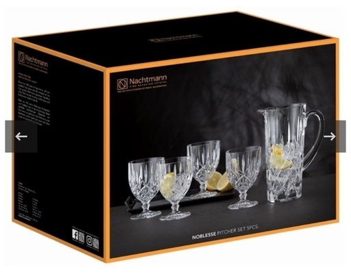 NACHTMANN JARRA + SET DE VASOS NOBLESSE X4
