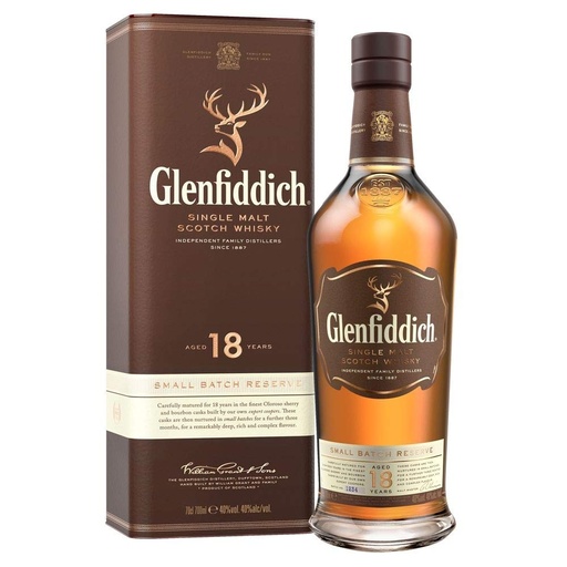 WHISKY GLENFIDDICH 18 AÑOS 750CC