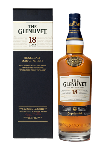 WHISKY THE GLENLIVET 18 AÑOS + ESTUCHE 700CC