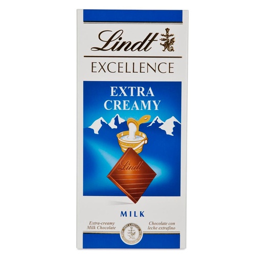LINDT EXCELLENCE TABLETA EXTRA CREAMY 100GR