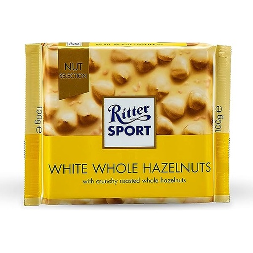 RITTER SPORT CHOCOLATE BLANCO CON AVELLANAS 100GR