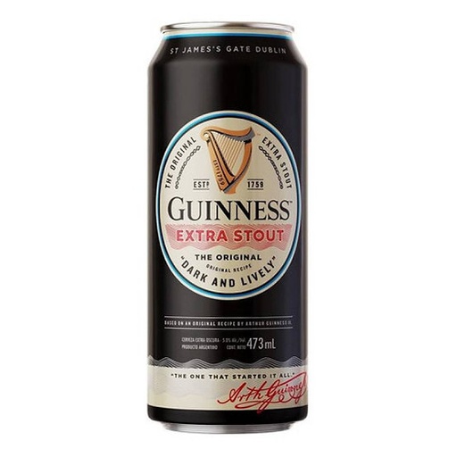 CERVEZA GUINNESS EXTRA STOUT 473Cc