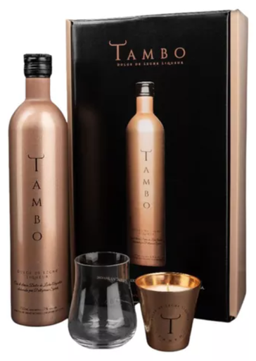 GIFTPACK LICOR DE DULCE DE LECHE TAMBO + VELA + VASO