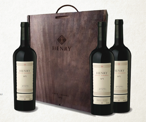 VINO HENRY GRAN GUARDA N1 CORTE 750CC ESTUCHE X3UD