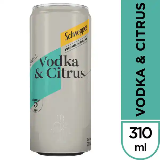 LATA SCHWEPPES VODKA CITRUS 310CC