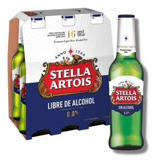 CERVEZA STELLA ARTOIS SIN ALCOHOL 330CC