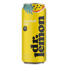 APERITIVO DR LEMON TROPICAL GIN LATA 473CC