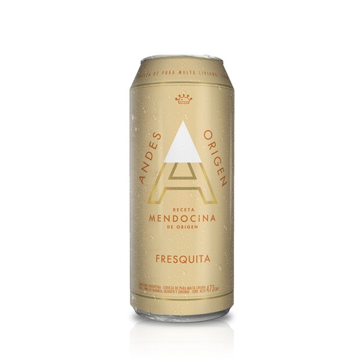 CERVEZA ANDES ORIGEN FRESQUITA 473CC
