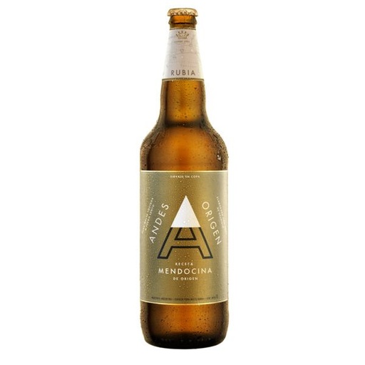 CERVEZA ANDES ORIGEN RUBIA 1L RETORNABLE