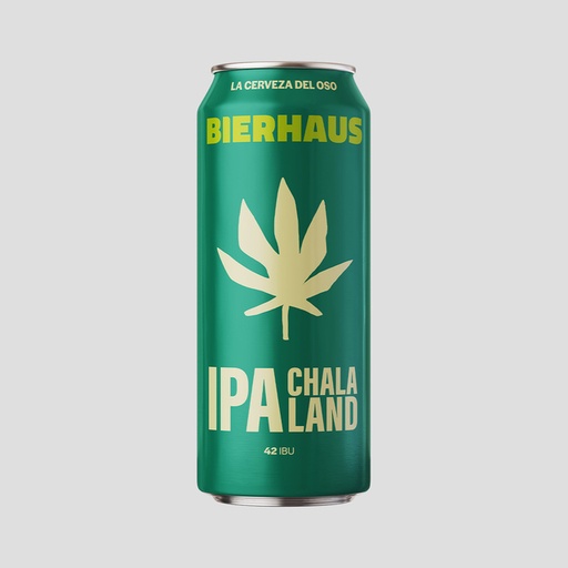 CERVEZA BIERHAUS CHALA LAND HEMP IPA 473CC