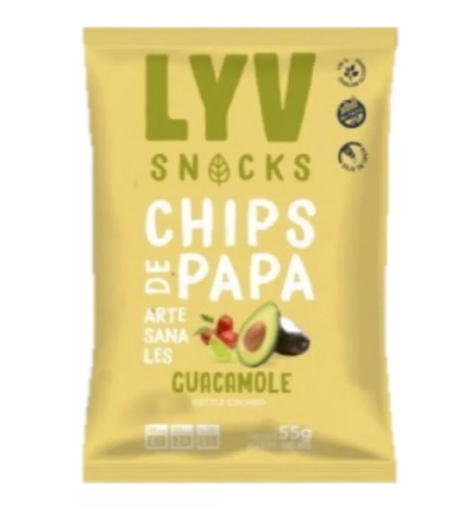 CHIPS LYV GUACAMOLE 55GRS