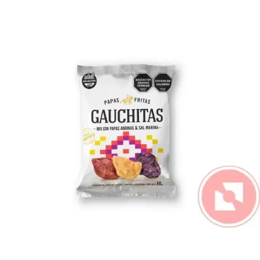 PAPAS FRITAS GAUCHITAS MIX ANDINAS Y SAL MARINA 80GRS