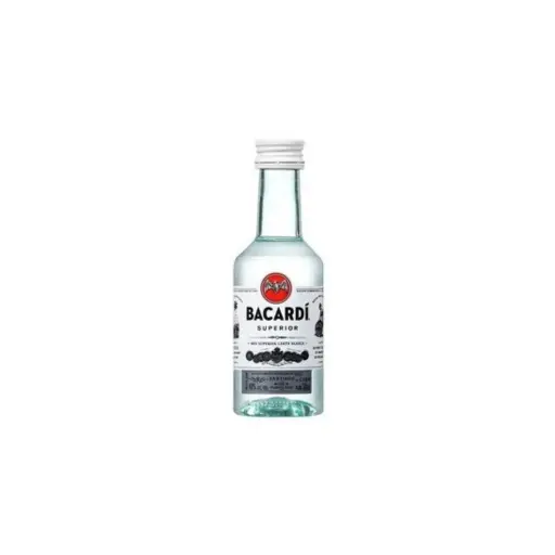 RON BACARDI BLANCO MINIATURA 50CC