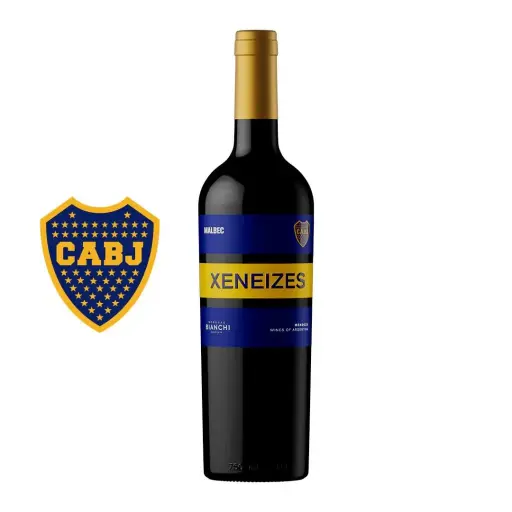 VINO BOCA JUNIORS XENEISES MALBEC 750CC
