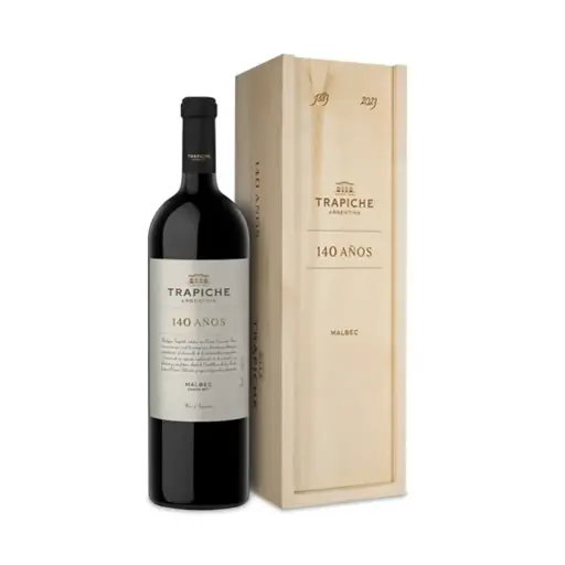 VINO TRAPICHE MALBEC 140 AÑOS MAGNUM 1,5L + ESTUCHE