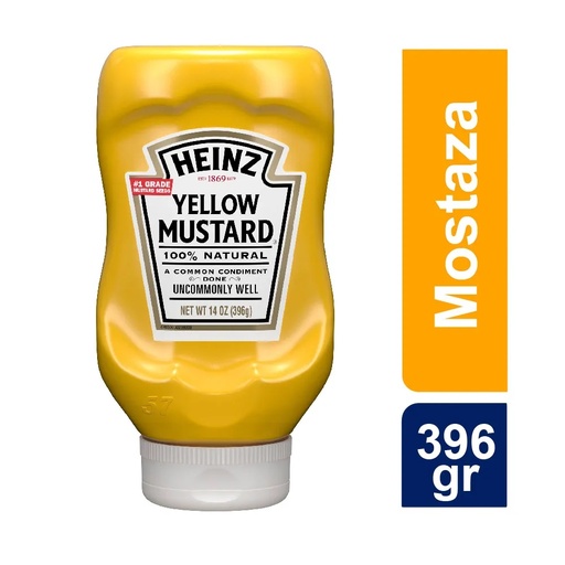 HEINZ YELLOW MUSTARD 397GR 14OZ