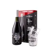 VERMOUTH SIETE CUATRO SEIS 750CC ESTUCHE + 2 VASOS