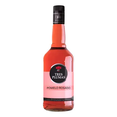 LICOR TRES PLUMAS POMELO ROSADO 700CC