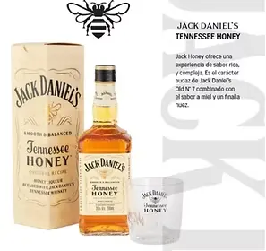 WHISKY JACK DANIEL'S HONEY 700CC ESTUCHE + VASO