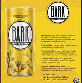 BARK INDIAN TONIC WATER 355CC