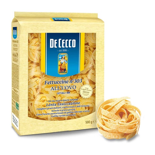 DE CECCO FETUCCINI AL HUEVO 250GR