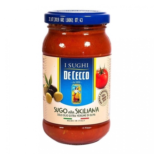 DE CECCO SALSA  OLIVE 200GR