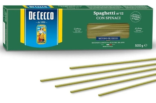 DE CECCO SPAGHETTIS CON ESPINACA 500GR