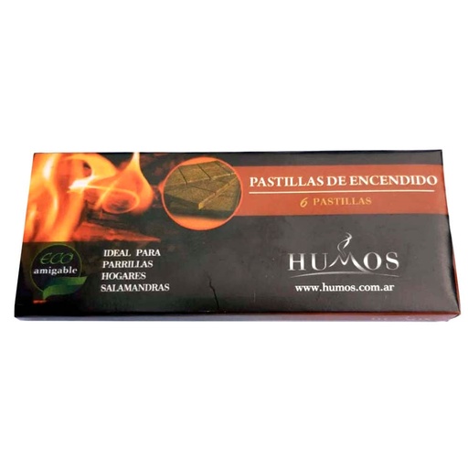PASTILLAS INICIADOR DE FUEGO HUMOS X6