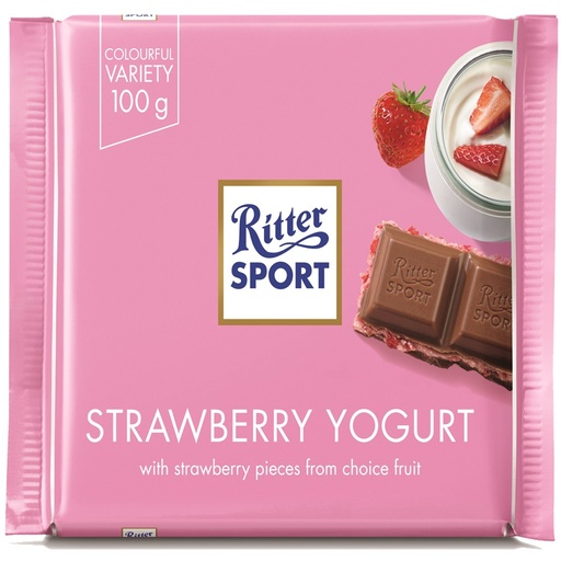 RITTER SPORT CHOCOLATE YOGURTH FRUTILLA 100GR
