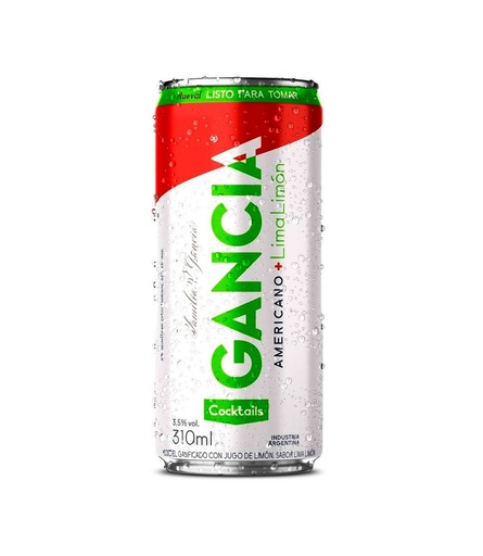 APERITIVO GANCIA + LIMA LIMON LATA 473CC