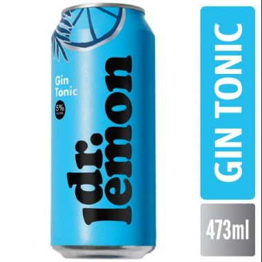 DR LEMON GIN TONIC 473CC