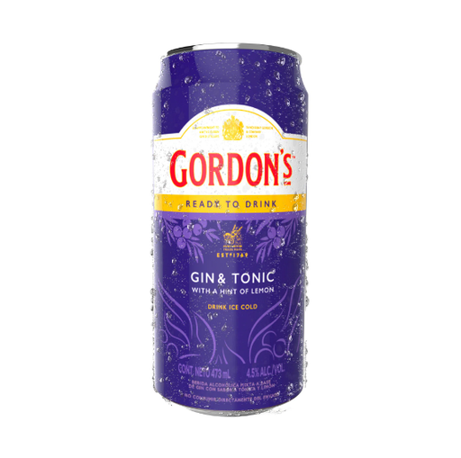 GIN GORDONS TONIC LATA 473CC